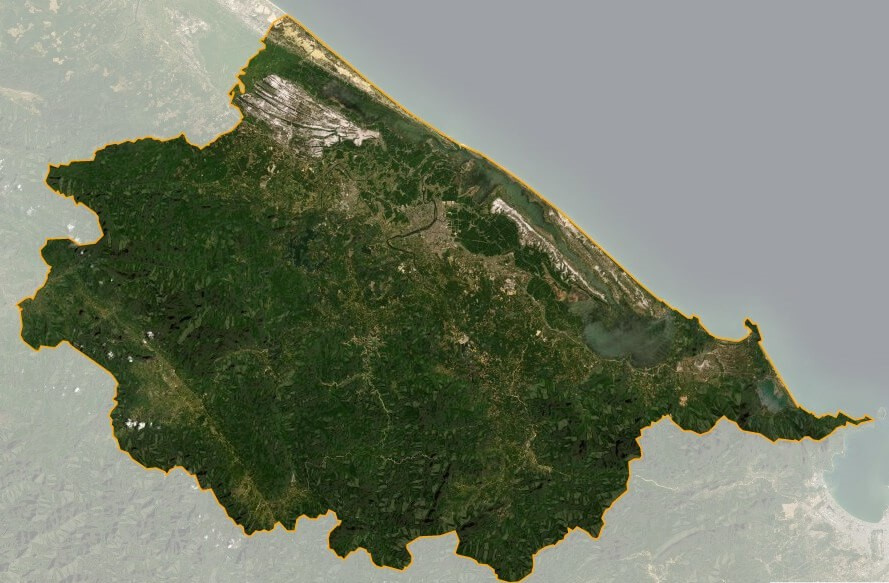 Bản đồ vệ tinh tỉnh Thừa Thiên Huế