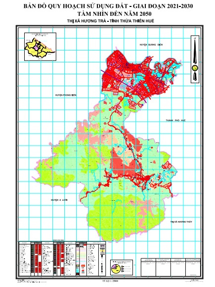 Bản đồ quy hoạch thị xã Hương Trà