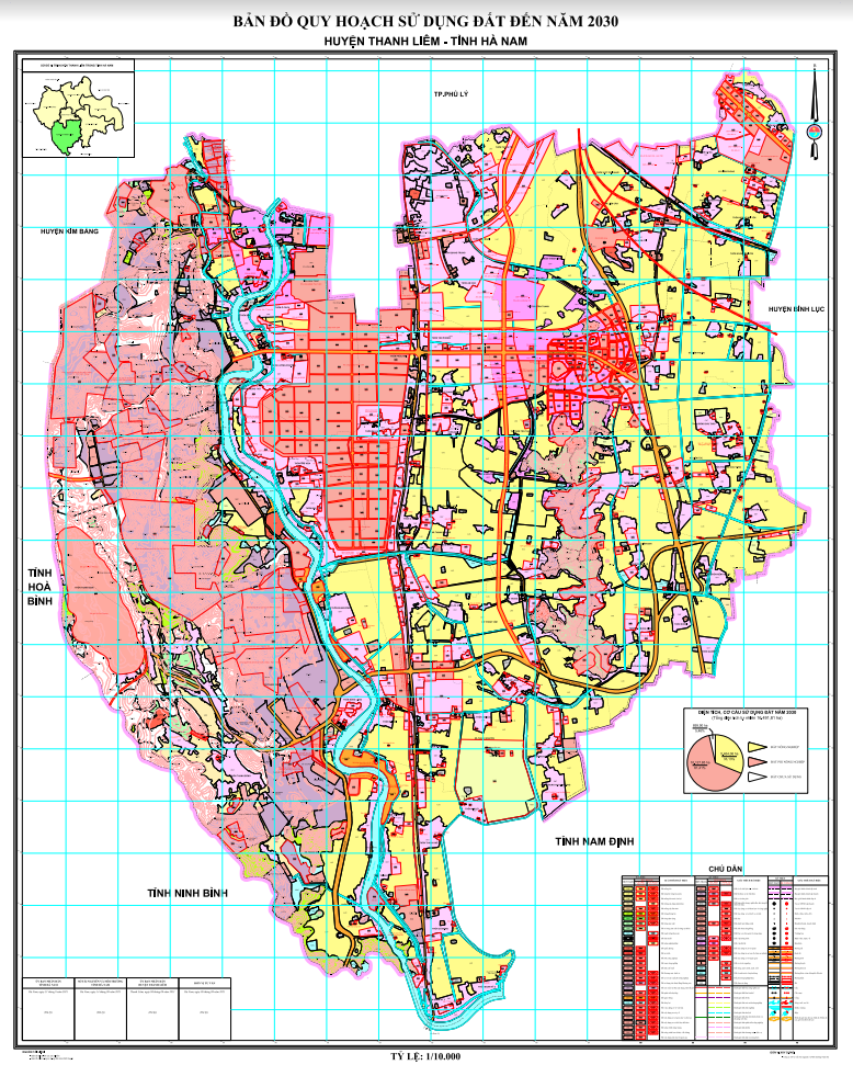 Bản đồ quy hoạch huyện Thanh Liêm