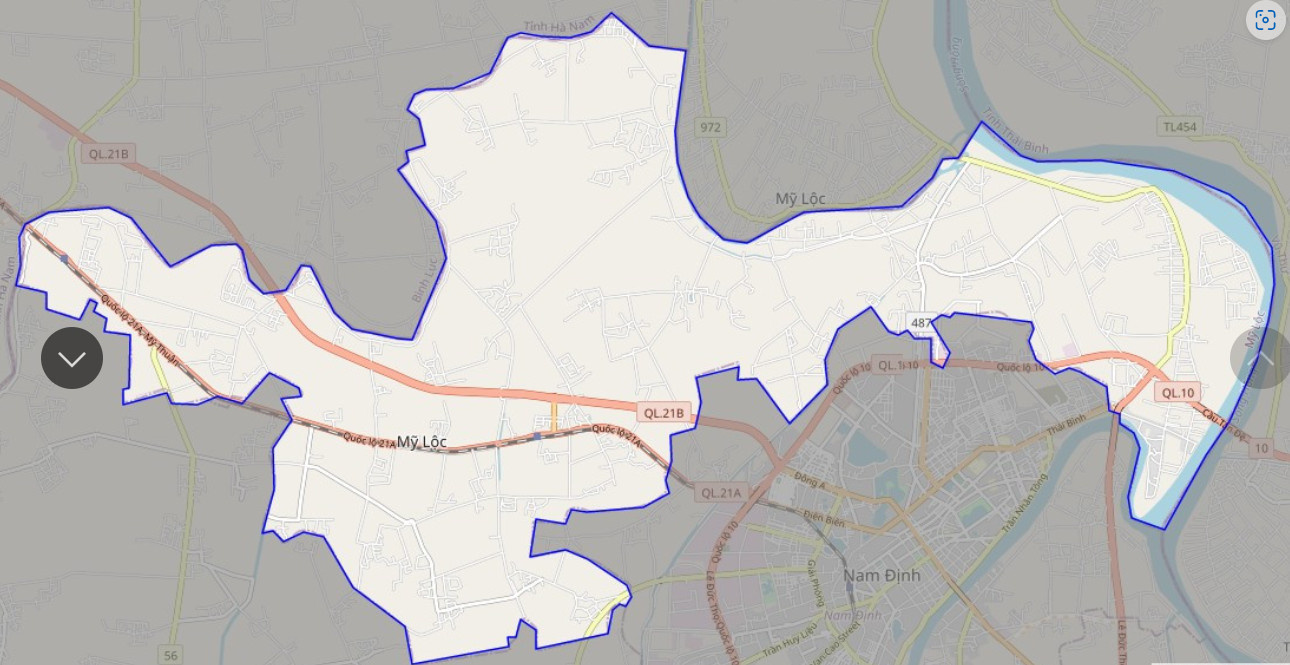 Bản đồ giao thông huyện Mỹ Lộc
