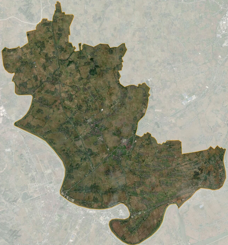 Bản đồ vệ tinh huyện Ý Yên
