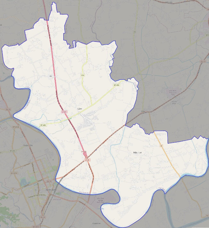 Bản đồ giao thông huyện Ý Yên