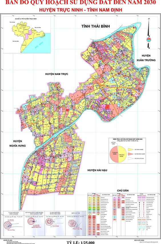 bản đồ quy hoạch huyện trực ninh