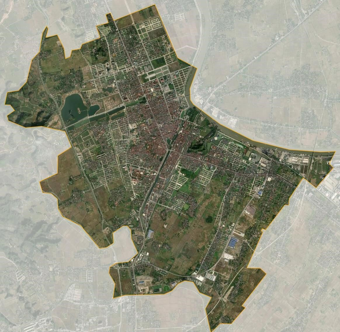 Bản đồ vệ tinh thành phố Ninh Bình