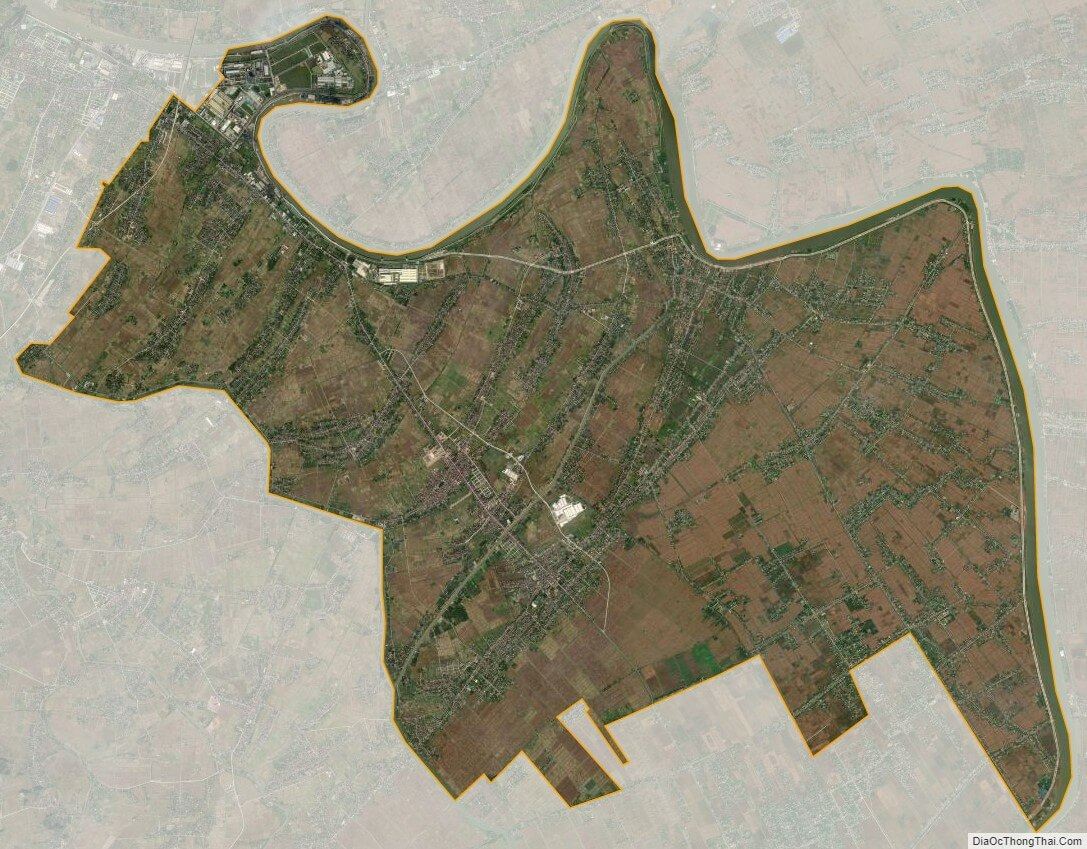 Bản đồ vệ tinh huyện Yên Khánh