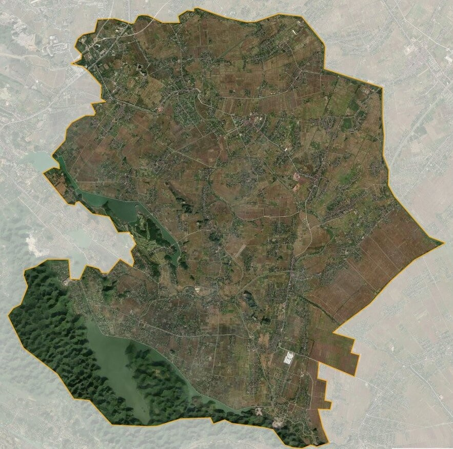 Bản đồ vệ tinh huyện Yên Mô