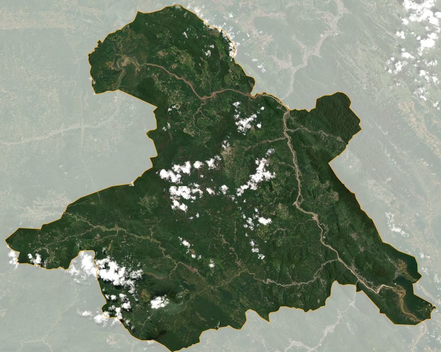 Bản đồ vệ tinh huyện Quan Hóa