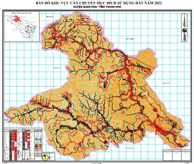 Bản đồ quy hoạch huyện Quan Hóa