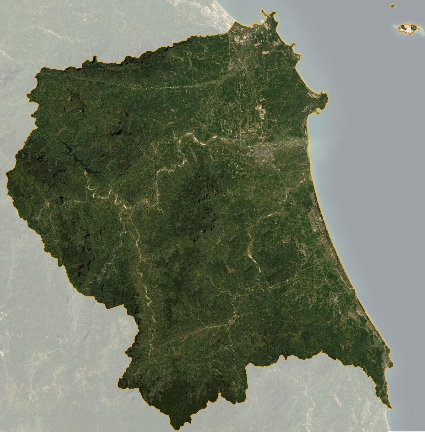 Bản đồ vệ tinh tỉnh Quảng Ngãi