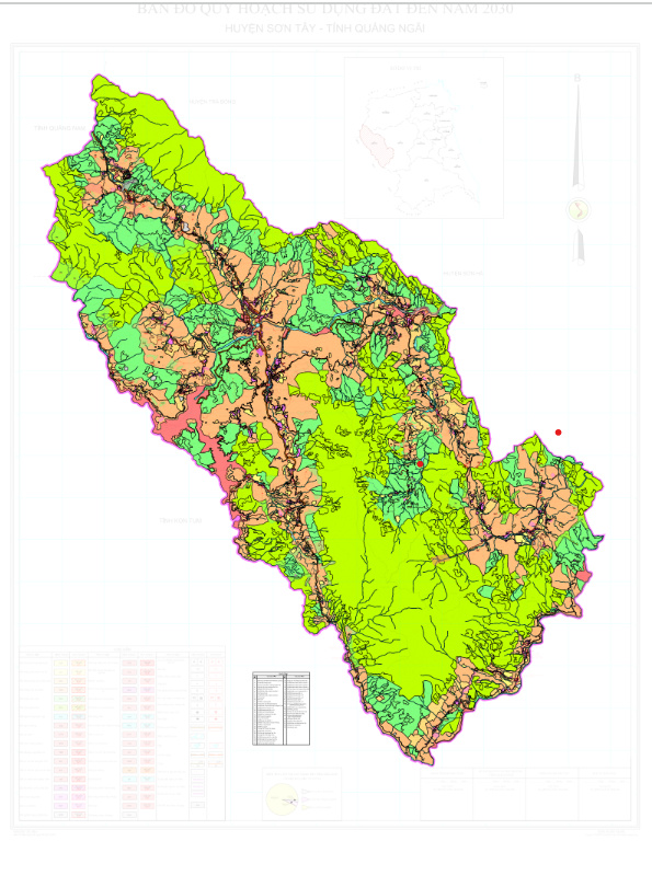 Bản đồ quy hoạch huyện Sơn Tây