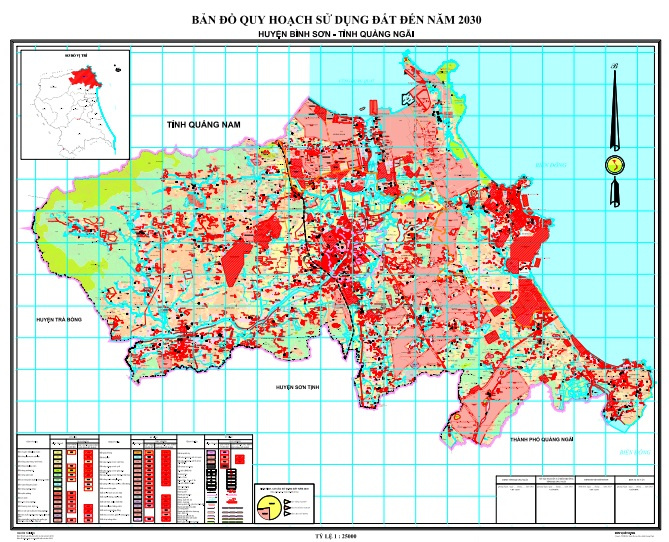 Bản đồ quy hoạch huyện Bình Sơn