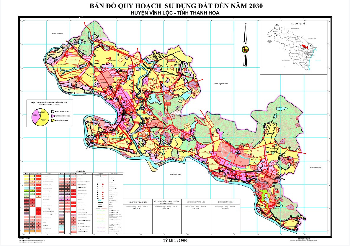 Bản đồ quy hoạch huyện Vĩnh Lôc