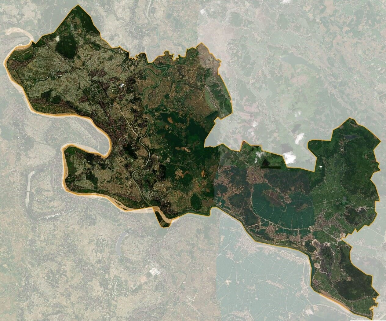 Bản đồ vệ tinh huyện Vĩnh Lộc