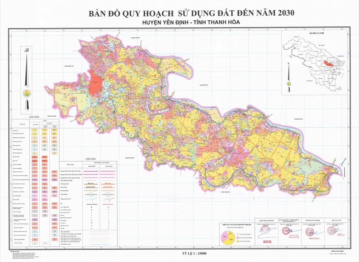 Bản đồ quy hoạch huyện Yên Định