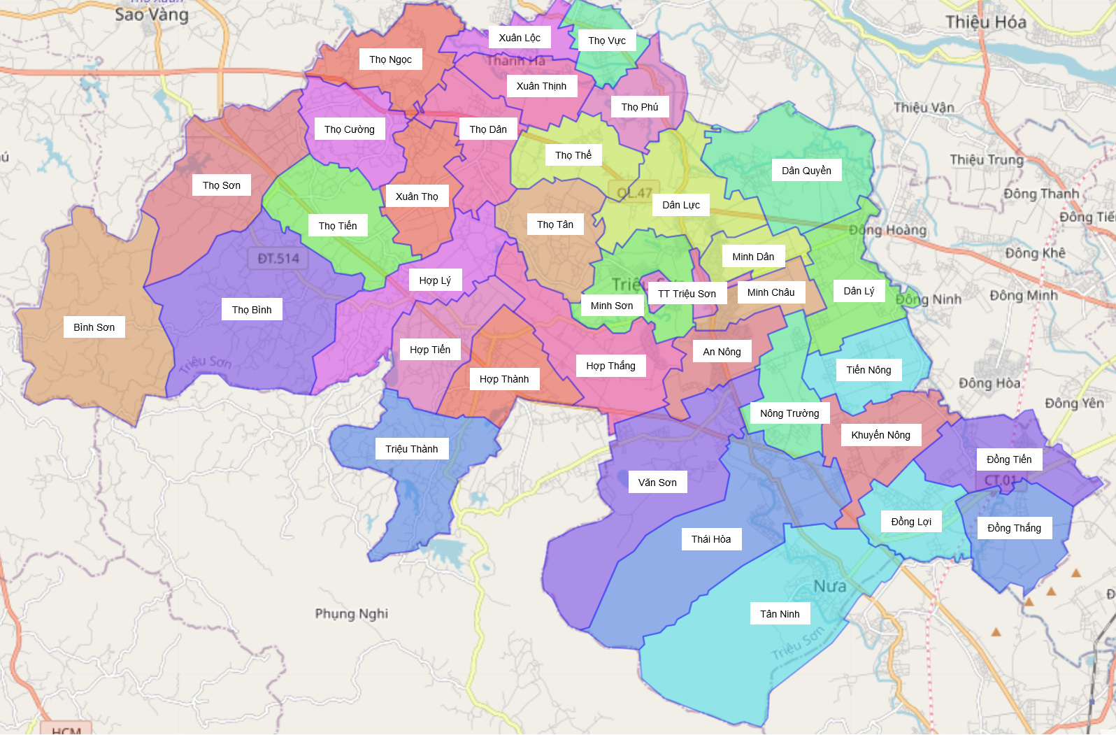 Bản đồ Huyện Triệu Sơn Thanh Hóa: Triệu Sơn là một trong những huyện đang phát triển nhanh nhất tại Thanh Hoá. Với bản đồ Huyện Triệu Sơn khổ lớn 2024, bạn sẽ thuận tiện trong việc tra cứu và tìm hiểu về địa lý, diện tích và các dự án phát triển của huyện này.