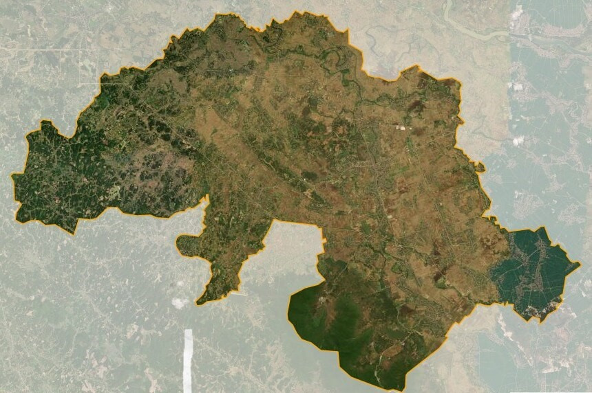 Bản đồ vệ tinh huyện Triệu Sơn