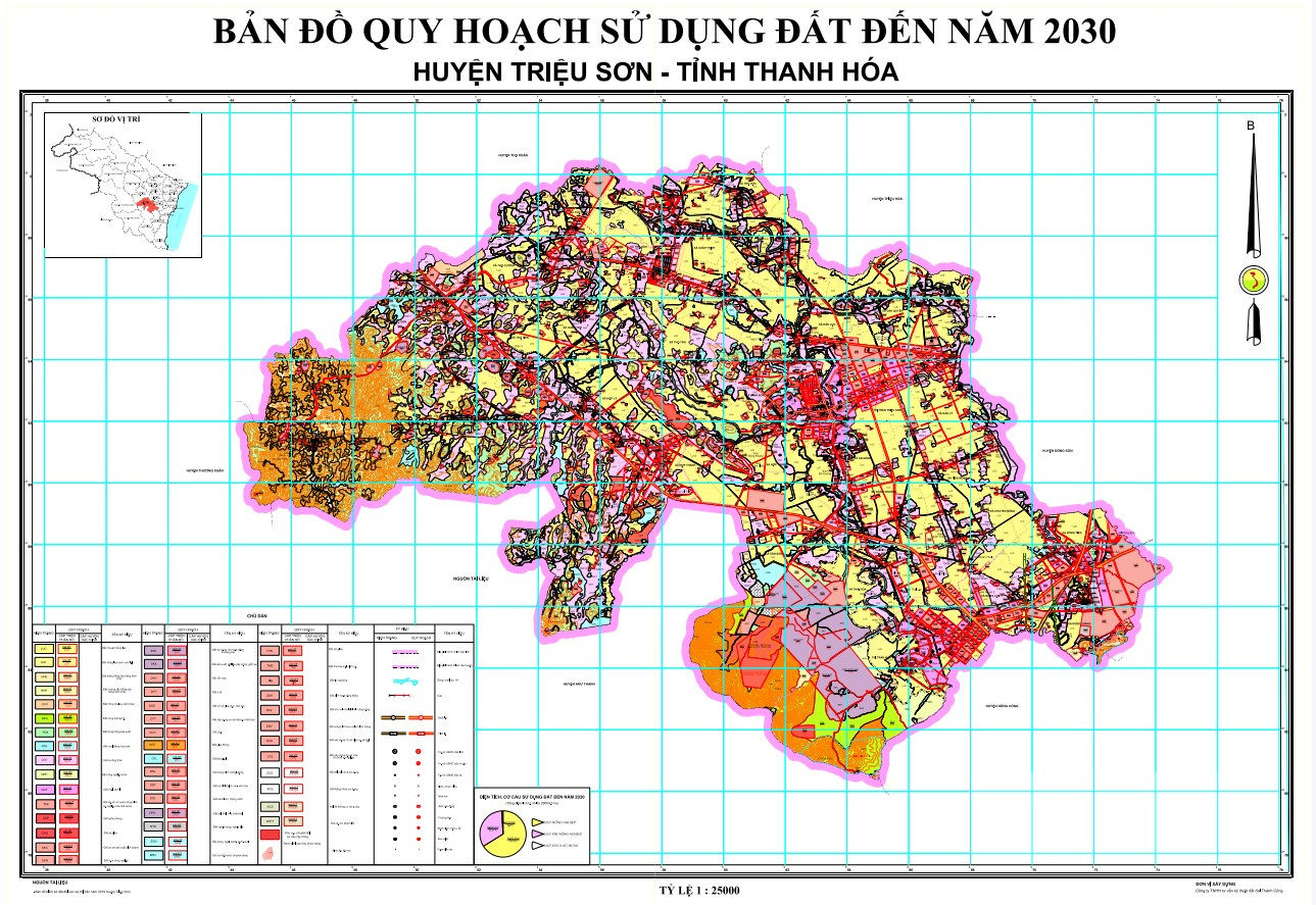 Bản đồ quy hoạch huyện Triệu Sơn