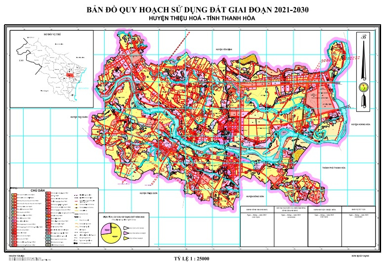 Bản đồ quy hoạch huyện Thiệu Hóa
