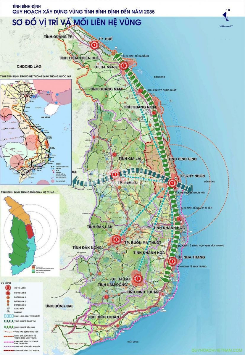 Bản đồ quy hoạch Tỉnh Bình Định