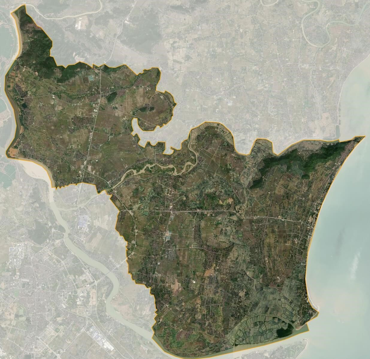 Bản đồ vệ tinh huyện Hoằng Hóa
