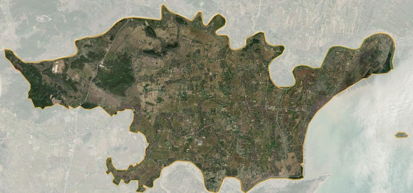 Bản đồ vệ tinh huyện Hậu Lộc