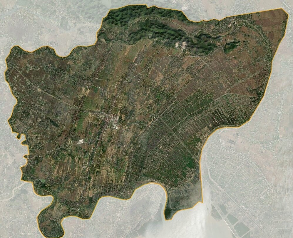 Bản đồ vệ tinh huyện Nga Sơn