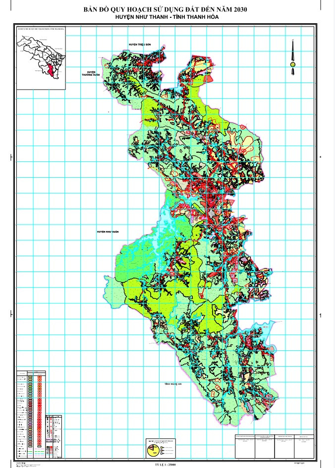Bản đồ quy hoạch huyện Như Thanh