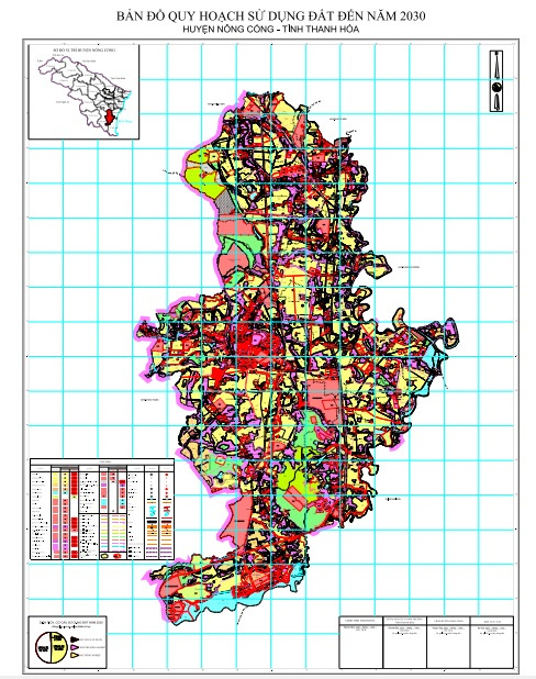 Bản đồ quy hoạch huyện Nông Công