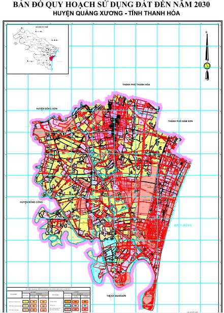 Bản đồ quy hoạch huyện Quảng Xương