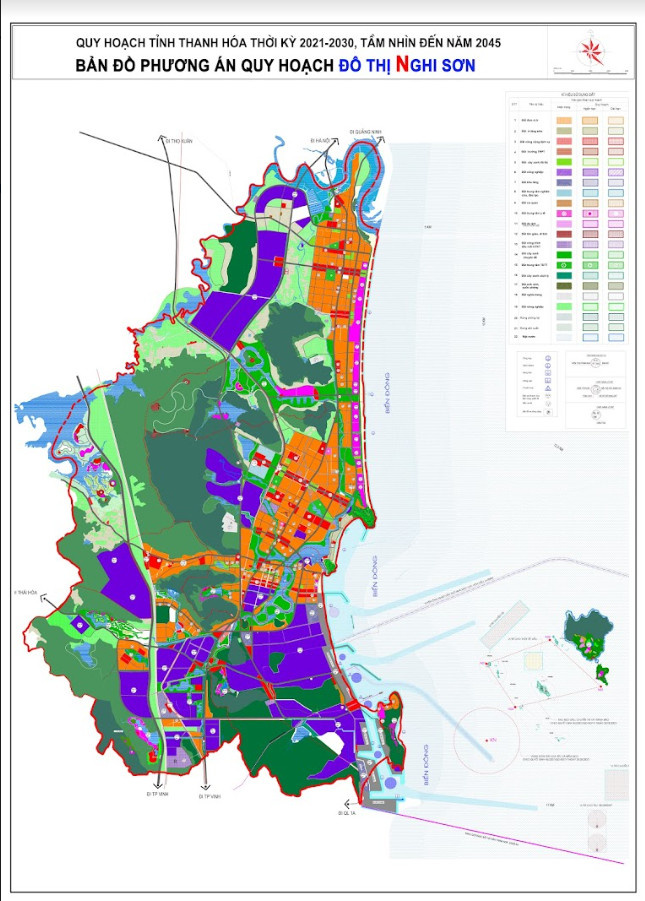 Bản đồ quy hoạch thị xã Nghi Sơn