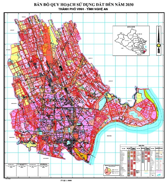Bản đồ quy hoạch thành phố Vinh