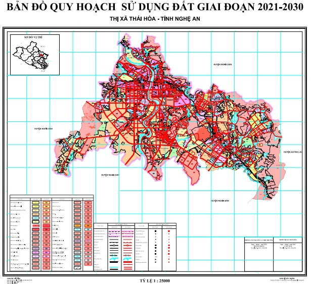 Bản đồ quy hoạch thị xã Thái Hòa