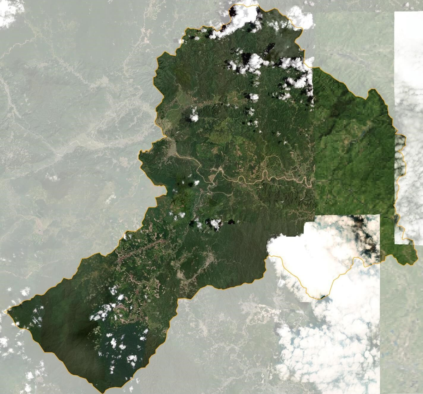 Bản đồ vệ tinh huyện Quỳ Châu
