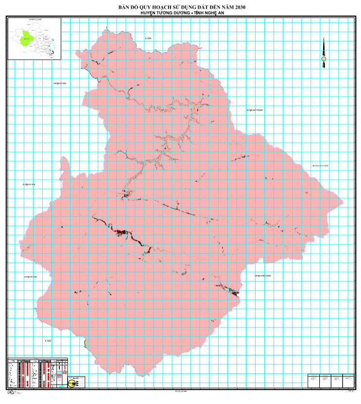 Bản đồ quy hoạch huyện Tương Dương