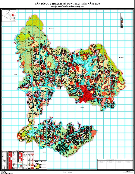 Bản đồ quy hoạch huyện Nghĩa Đàn