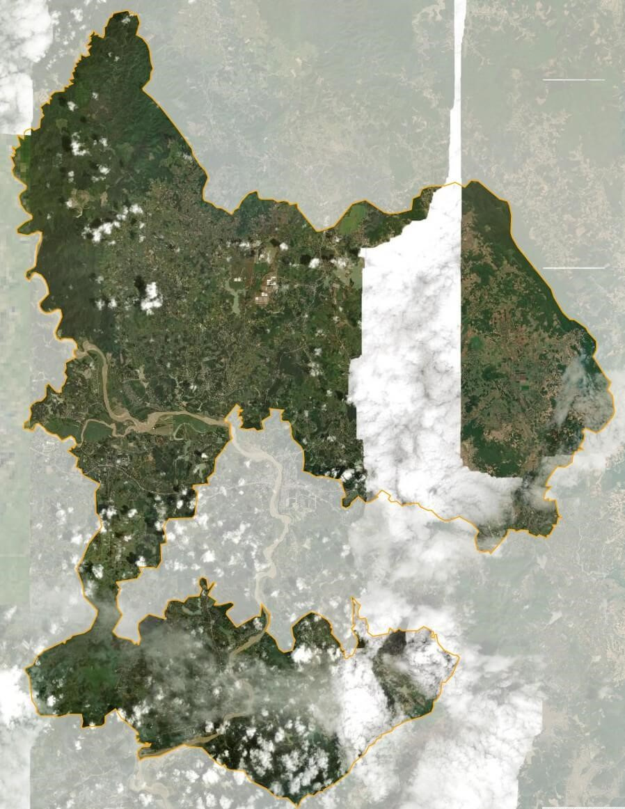Bản đồ vệ tinh huyện Nghĩa Đàn 