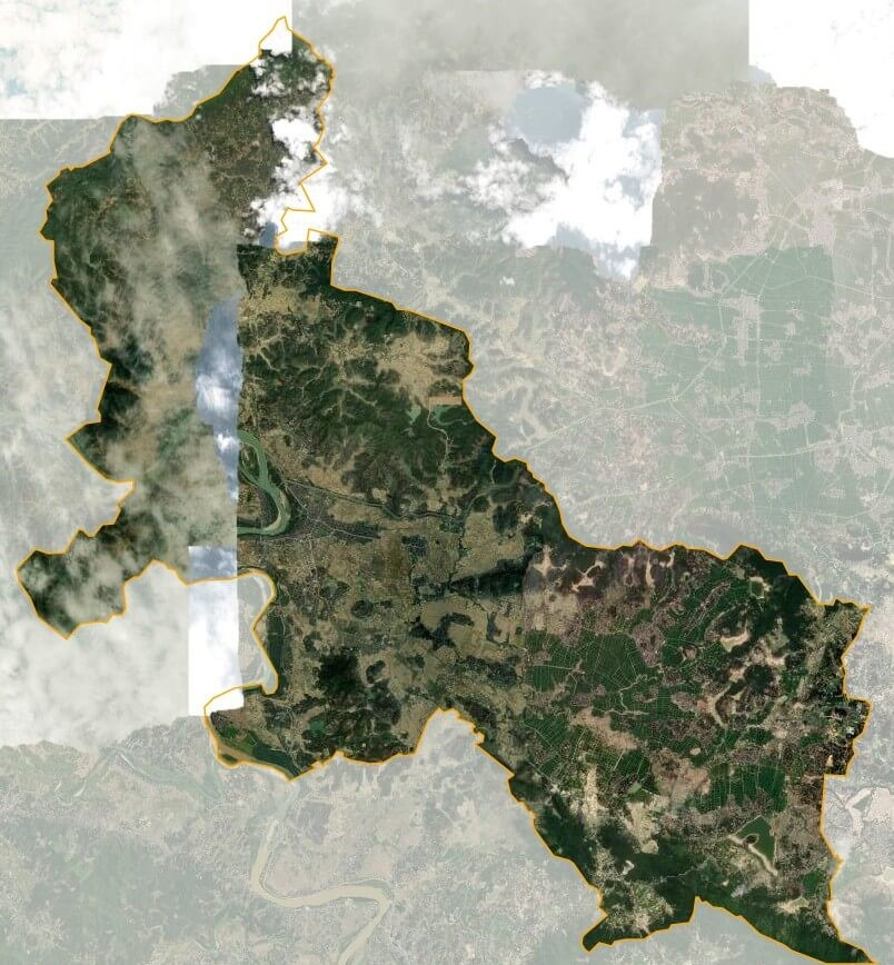 Bản đồ vệ tinh huyện Đô Lương
