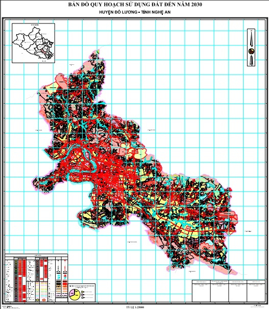 Bản đồ quy hoạch huyện Đô Lương
