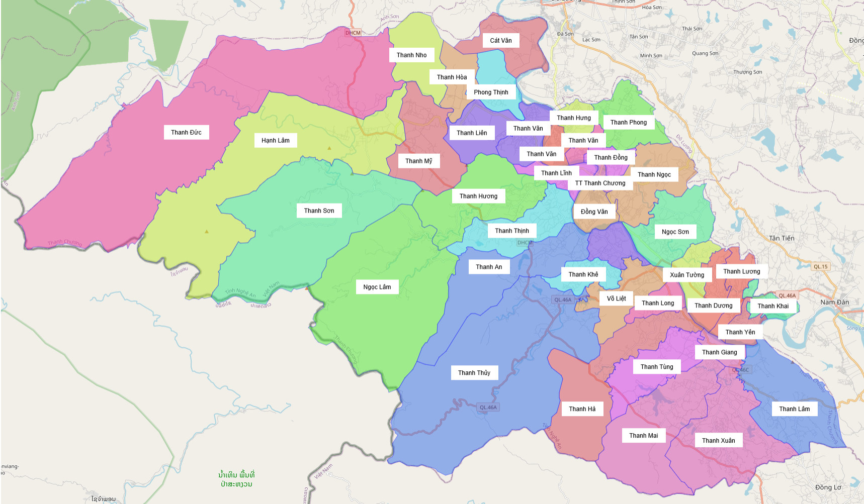 Bản đồ Quy Hoạch Huyện Thanh Chương, Nghệ An|Kế Hoạch Sử Dụng Đất | Meey Map