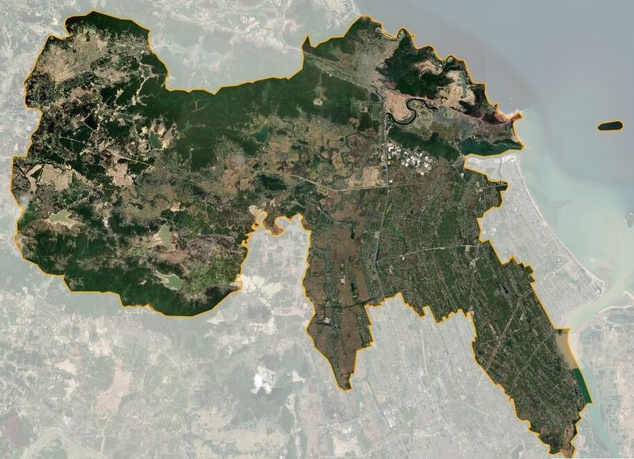 Bản đồ vệ tinh huyện Nghi Lộc