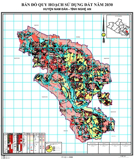 Bản đồ quy hoạch huyện Nam Đàn