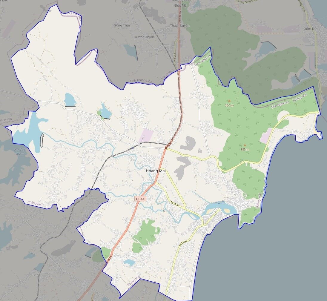 Bản đồ giao thông huyện Hoàng Mai