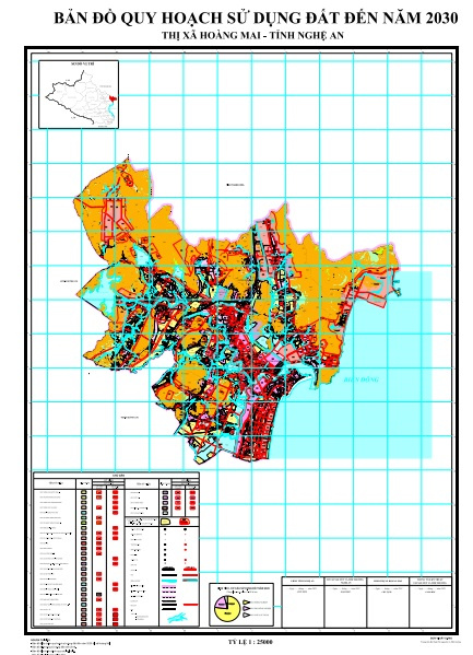 Bản đồ quy hoạch thị xã Hoàng Mai
