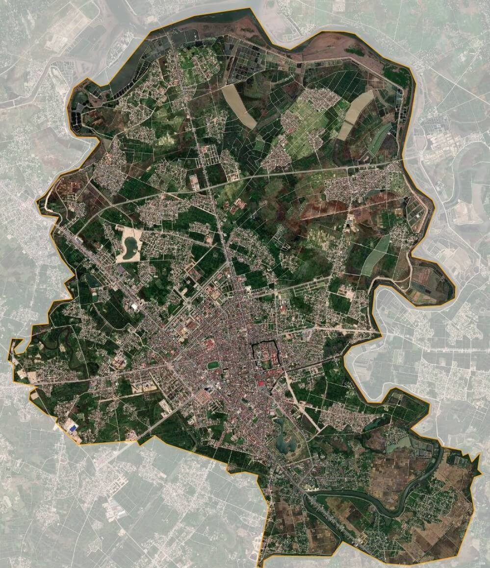 Bản đồ vệ tinh thành phố Hà Tĩnh