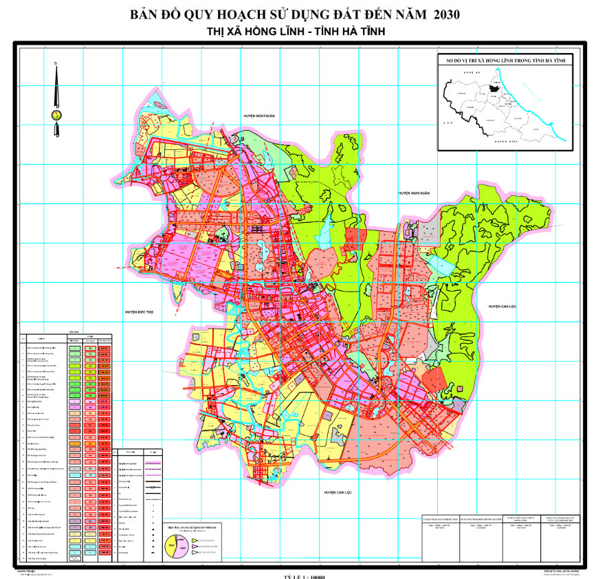 Bản đồ quy hoạch thị xã Hồng Lĩnh