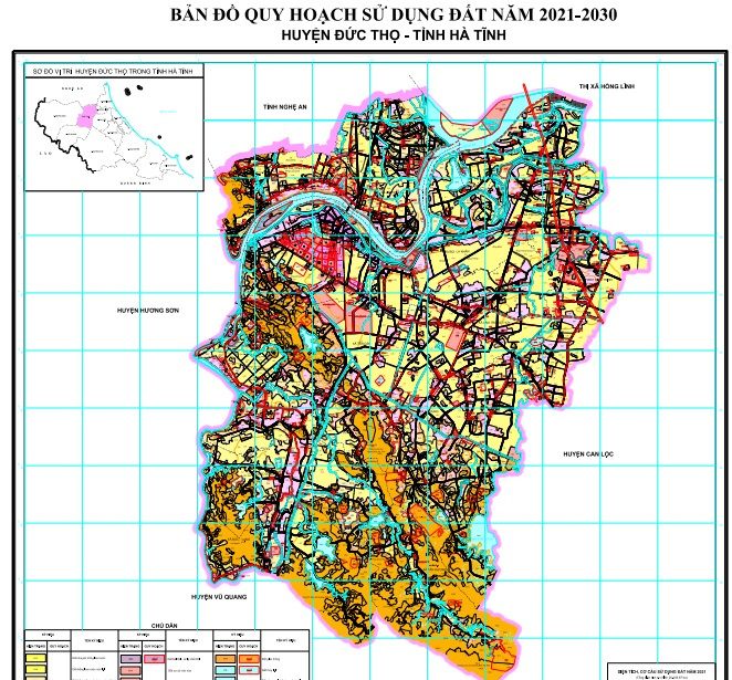 Bản đồ quy hoạch huyện Đức Thọ