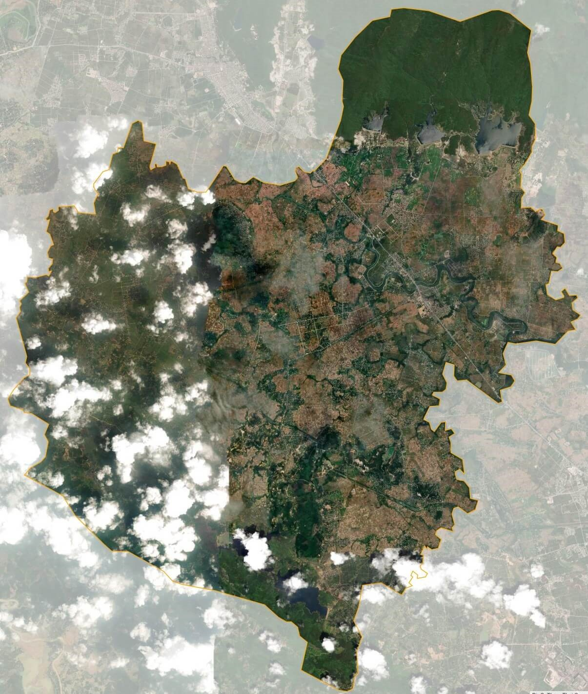 Bản đồ vệ tinh huyện Can Lộc