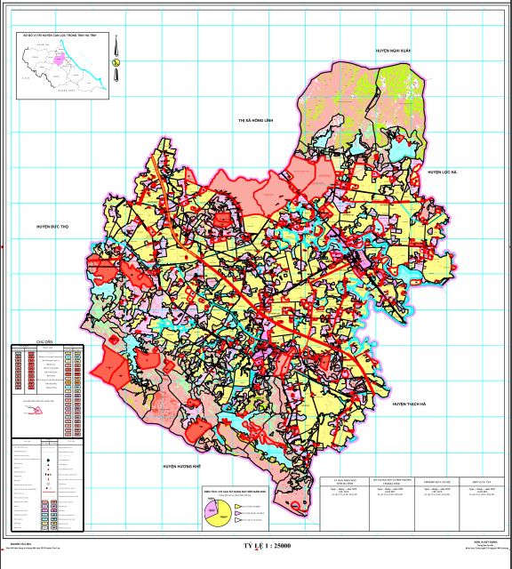 Bản đồ quy hoạch huyện Can Lộc