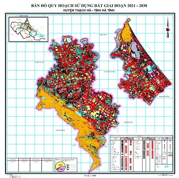 Bản đồ quy hoạch huyện Thạch Hà