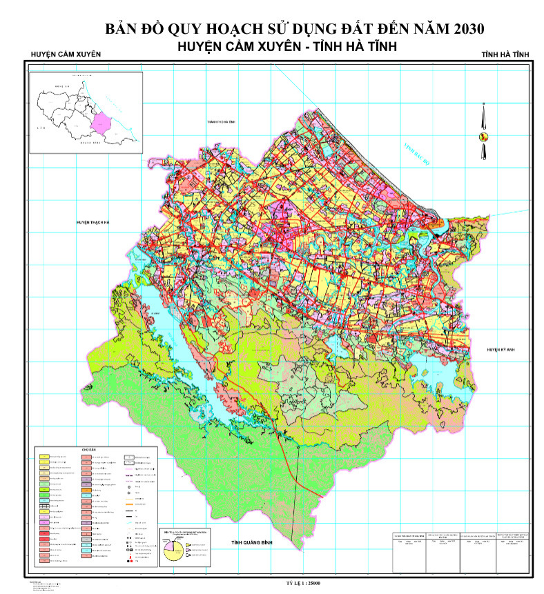 Bản đồ quy hoạch huyện Cẩm Xuyên